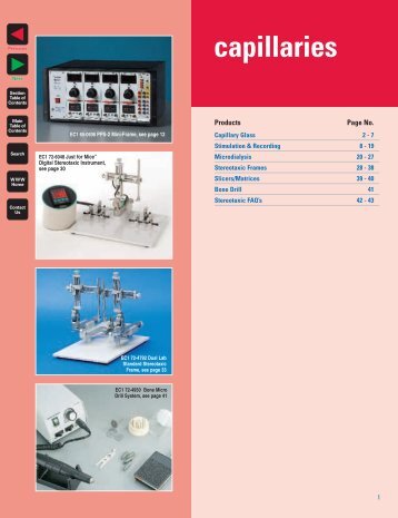 capillaries - Harvard Apparatus UK