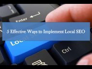 5 Strategies for Implementing Local SEO