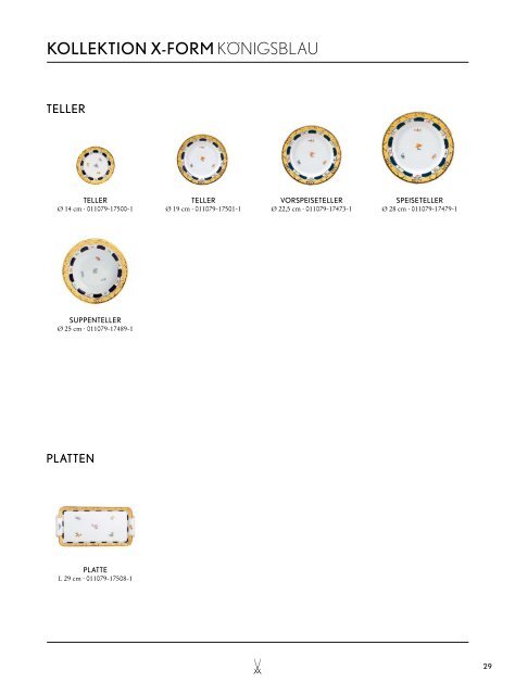 MEISSEN ROYAL B & X Deutsch