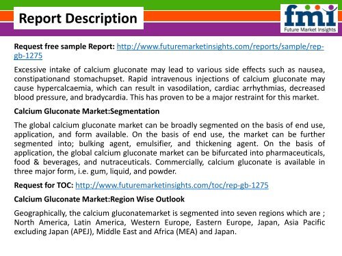 Calcium Gluconate Market