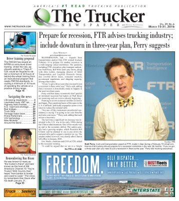 The Trucker Newspaper - March 15-31, 2016
