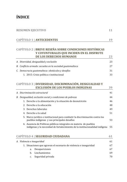 humanos en Guatemala Diversidad desigualdad y exclusión