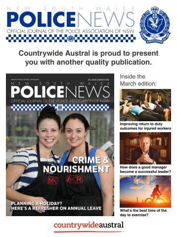 Police News By Countrywide Austral Vol 96 No 3 March 2016