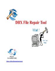 Repair corrupt DBX file