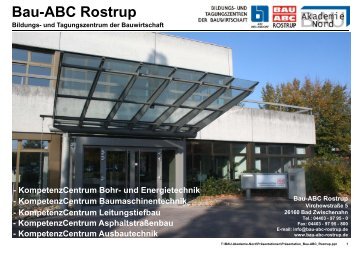 Präsentation Bau-ABC Rostrup