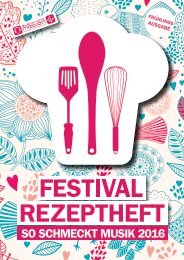 Rezeptheft Frühlingsausgabe 2016