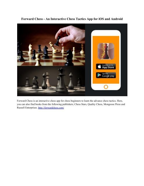 Forward Chess - An Interactive Chess Tactics App for iOS and Android