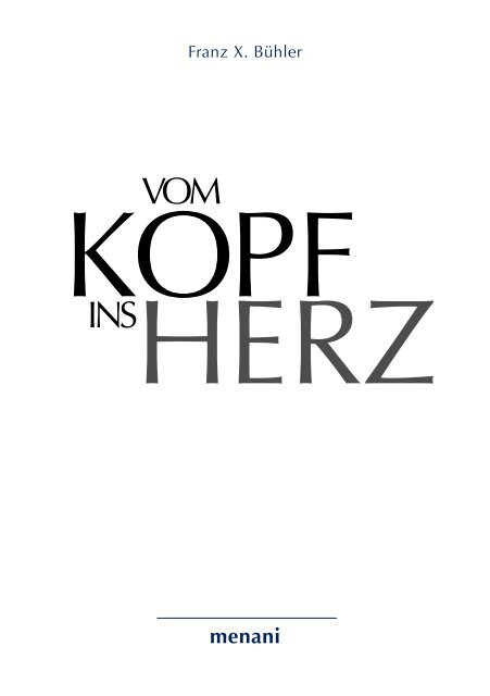 Vom Kopf ins Herz - Leseprobe