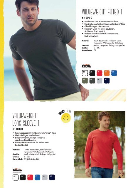 Fruit of the Loom Brochure 2015/2016