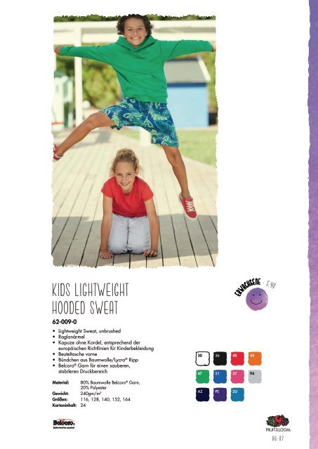 Fruit of the Loom Brochure 2015/2016