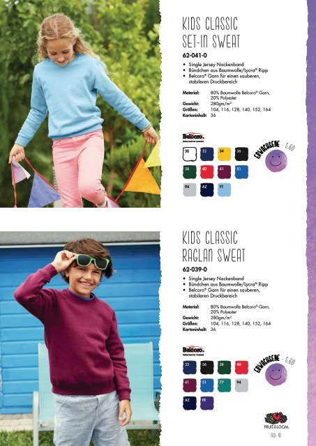 Fruit of the Loom Brochure 2015/2016