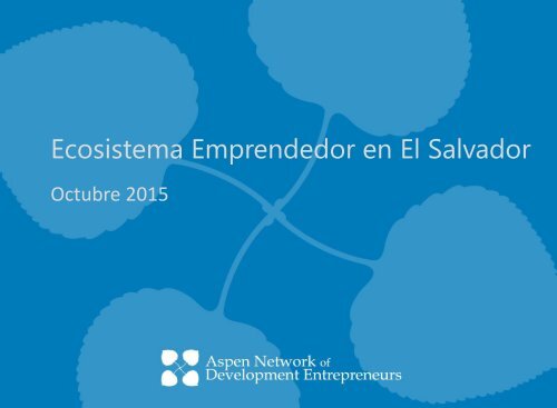 Ecosistema Emprendedor en El Salvador