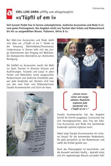 Publireportage, Edel-Line