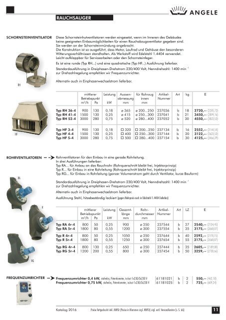 ANGELE Schmiedetechnik Katalog 2016