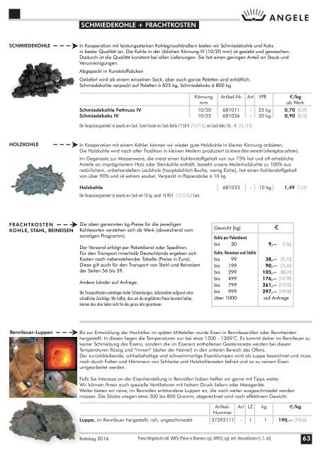 ANGELE Schmiedetechnik Katalog 2016