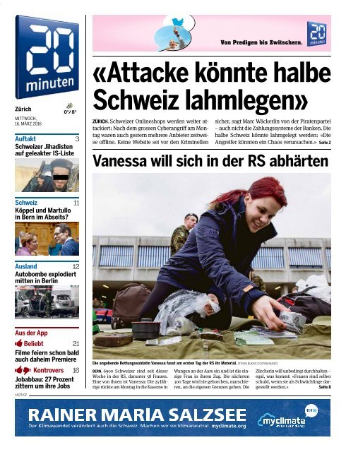 «Attacke könnte halbe Schweiz lahmlegen»