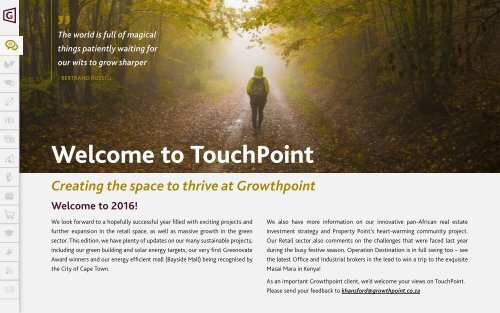 News from Growthpoint to you