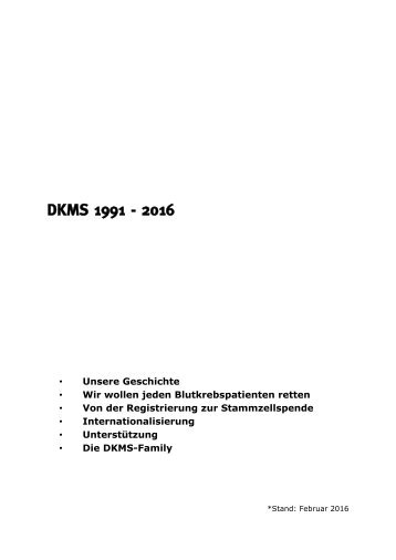 DKMS 1991-2016