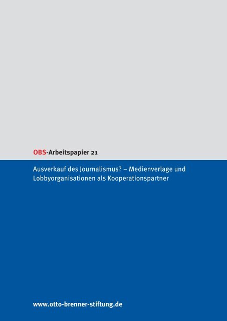 OBS-Arbeitspapier