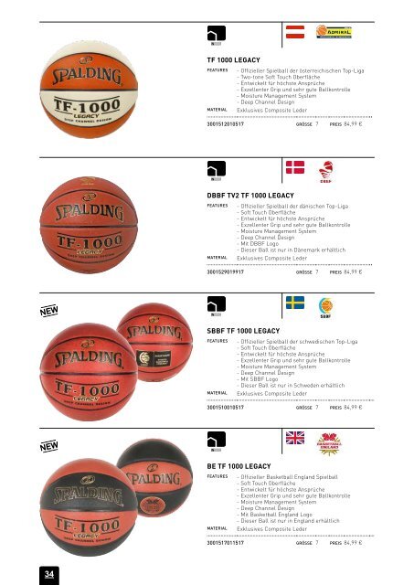 Spalding Katalog2016