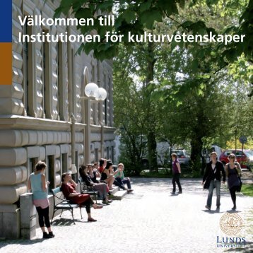 Institutionen för kulturvetenskaper - Institutionen för konst - Lunds ...