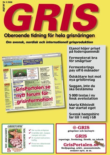 Ladda ner hela tidningen som PDF - GrisPortalen