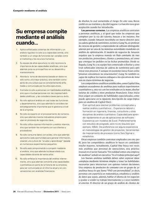 La Gestión y la Administración Para el Mañana - Harvad Business Review