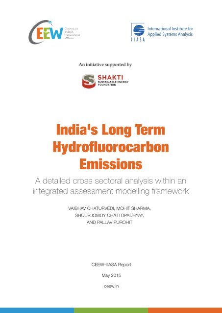 Hydrofluorocarbon Emissions-Shakti Sustainable Energy Foundation