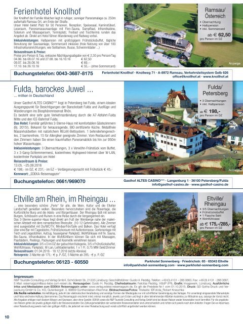 EDEKA Reisemagazin April 2016 Reiselust