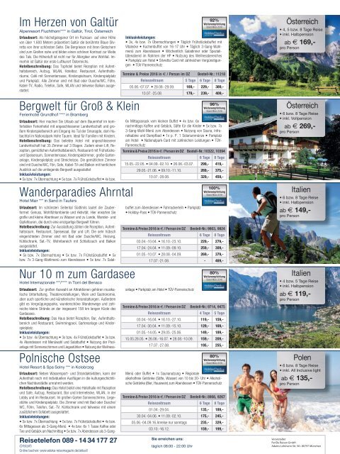 EDEKA Reisemagazin April 2016 Reiselust