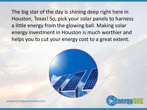 Importance of Solar Energy Investment in Houston