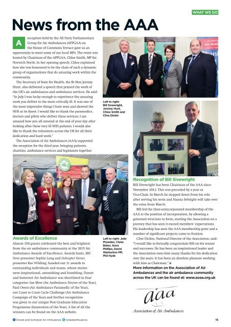 Beeline: Dorset & Somerset Air Ambulance Magazine, Spring 2016