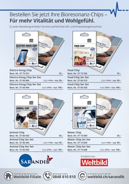 Broschüre - Bioresonanz-Chips von Sarandib