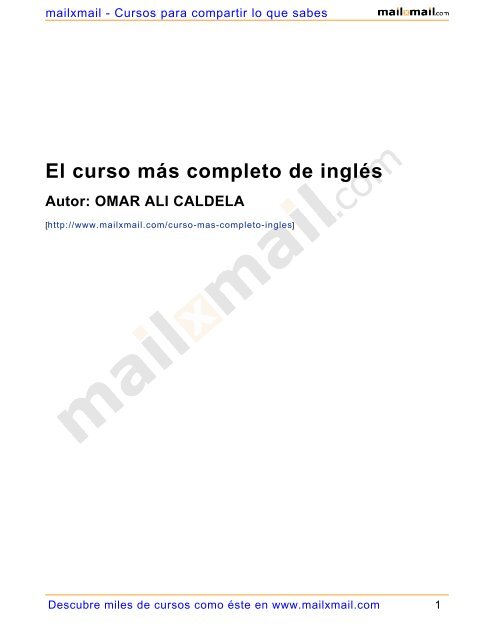 El curso más completo de inglés Autor