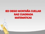 IED DIEGO MONTAÑA MATEMATICAS GRADO 6