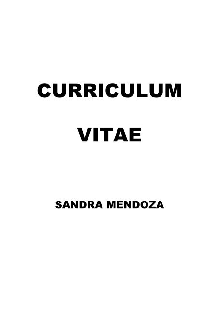 CURRICULUM VITAE