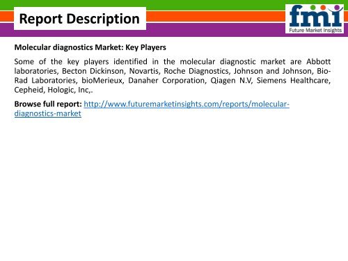 Research Report and Overview on Molecular Diagnostics Market, 2016-2026