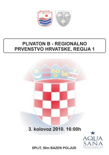 PLIVATON B - REGIONALNO PRVENSTVO ... - Plivački klub Pošk