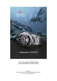 Diver Chronographs 6-4096 & 6-5096 Diver Gents ... - HANOWA