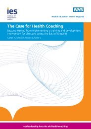 The Case for Health Coaching - Main Report