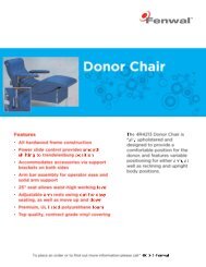 Donor Chair - Fenwal Inc