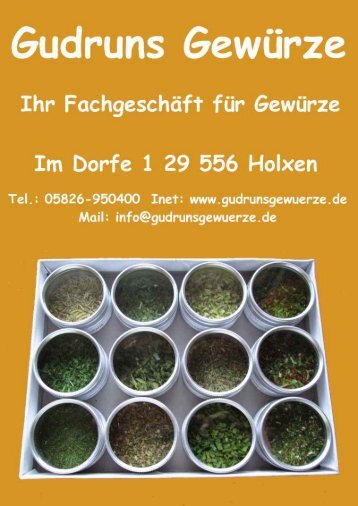 Katalog Gudruns Gewürze