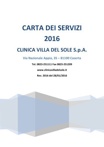 02 - Carta servizi  2016