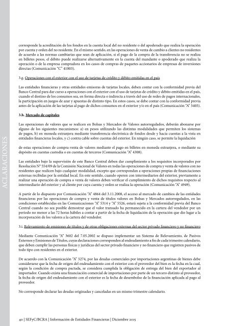 Información de Entidades Financieras