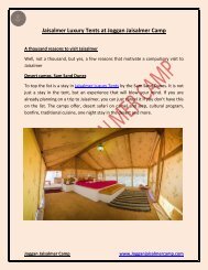 Jaisalmer Luxury Tents at Joggan Jaisalmer Camp edited