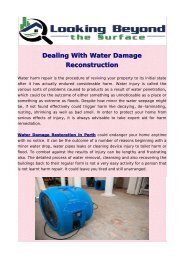 Dealing With Water Damage Reconstruction