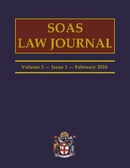 SOAS LAW JOURNAL