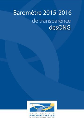 Baromètre 2015-2016 de transparence des ONG