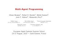 Multi-Agent Programming - Moise organisational model - SourceForge