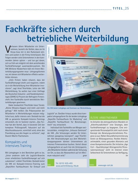 Fachkräfte sichern durch betriebliche Weiterbildung - Protection One